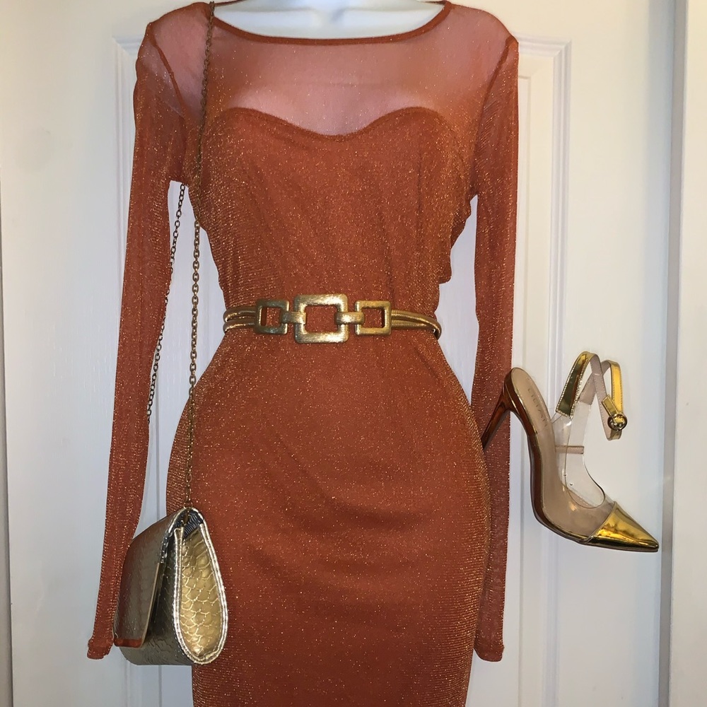 Orange shimmer mini